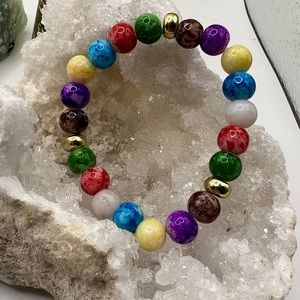 7 Chakra Reiki Healing Stone Bracelet NEW‎